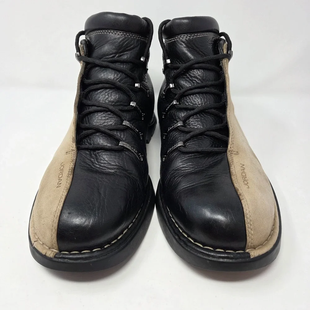 Vintage 2002 Nike Air Jordan Jumpman Two 3 Profiler Ankle Leather Boots Size 10